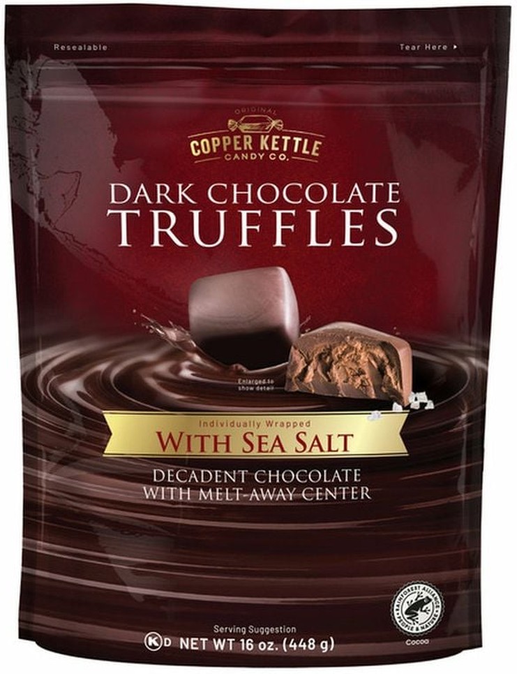 Dark Chocolates Sea Salt Truffles, 16 oz
