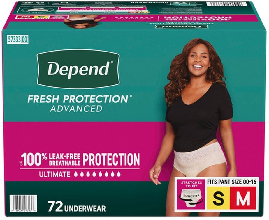 Fresh Protection Advanced for Women, Size S-M, 72-count