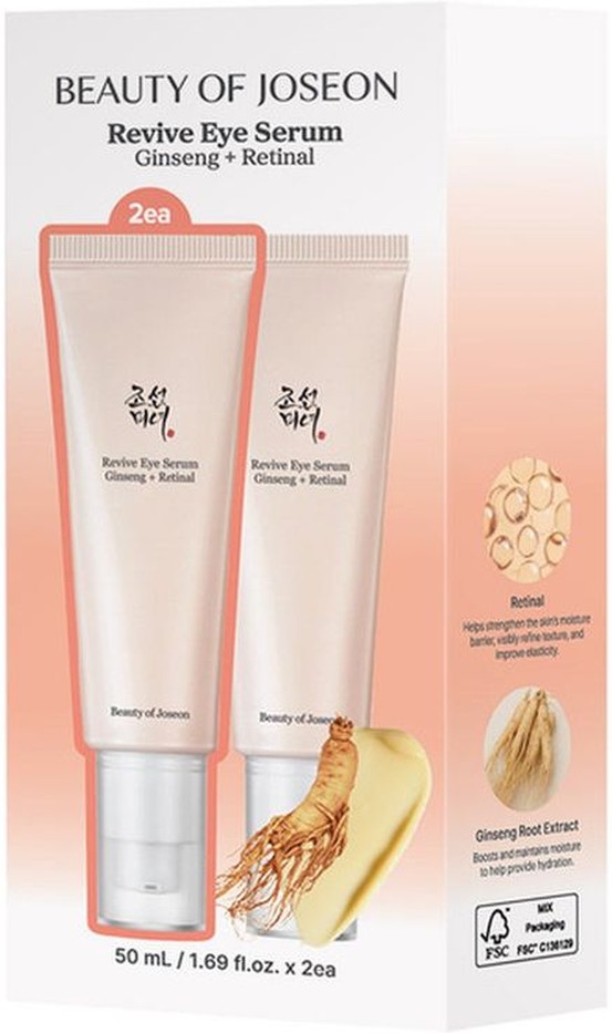 Revive Eye Serum Ginseng + Retinal, 1.69 fl oz, 2-pack