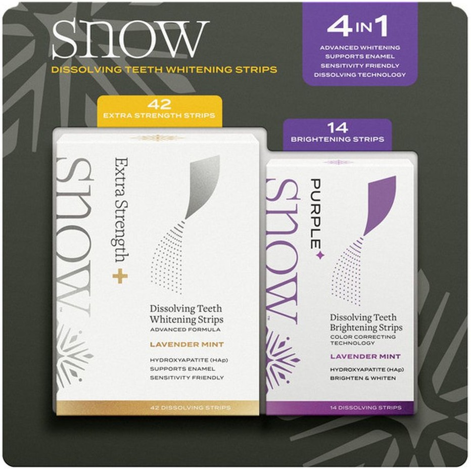 Dissolving Teeth Whitening Strips, 21 Extra Strength Treatments and 7 Brightening Treatments