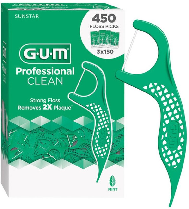 Professional Clean Floss Picks, 150-count, 3-pack