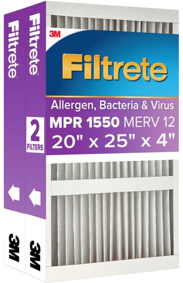 Ultra Allergen Reduction Deep Pleat Filter 2-pack, 20x25x4
