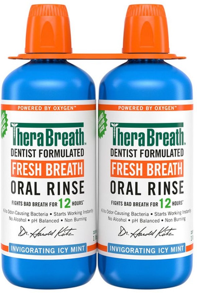 Icy Mint Oral Rinse, 1 Liter, 2-pack