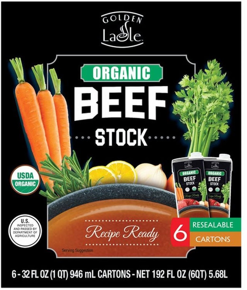 Organic Beef Stock, 6 x 32 fl oz