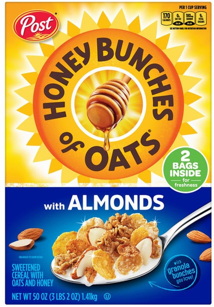 Honey Bunches of Oats with Almonds Cereal, 50 oz