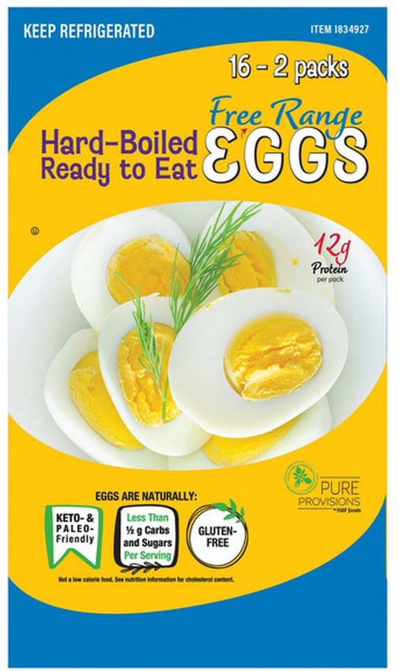 Hard-Boiled Free Range Eggs, 32-count