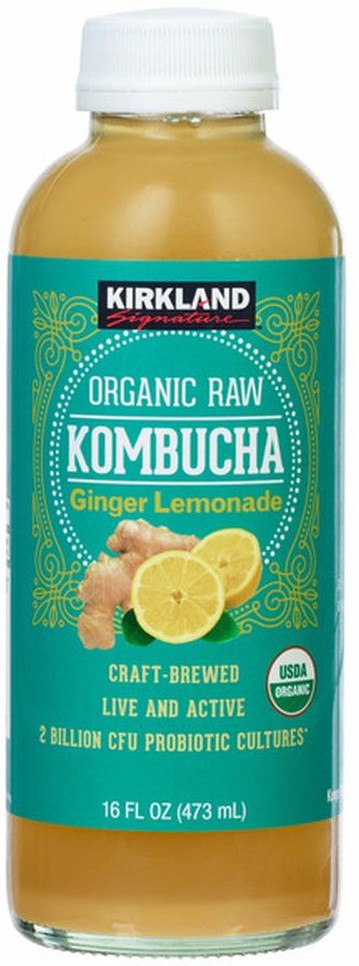 Kirkland Signaure Organic Raw Kombucha, 16 fl oz, 8-count