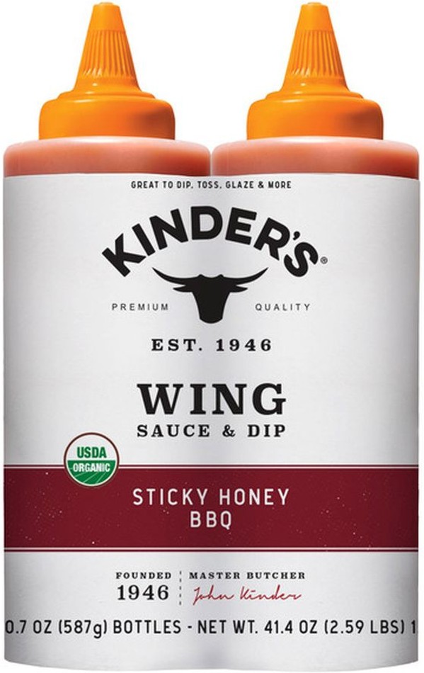 Organic Sticky Honey BBQ, 20.7 oz, 2-count