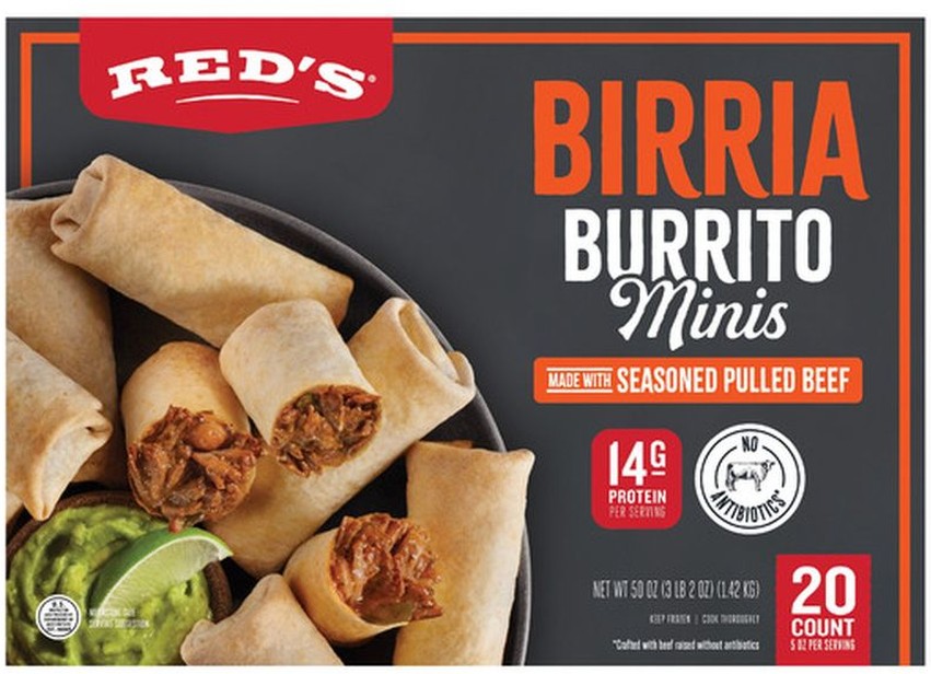 Birria Mini Burritos, 2.5 oz, 20-count