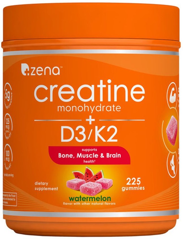 D3/K2 + Creatine Gummies, 225 Count