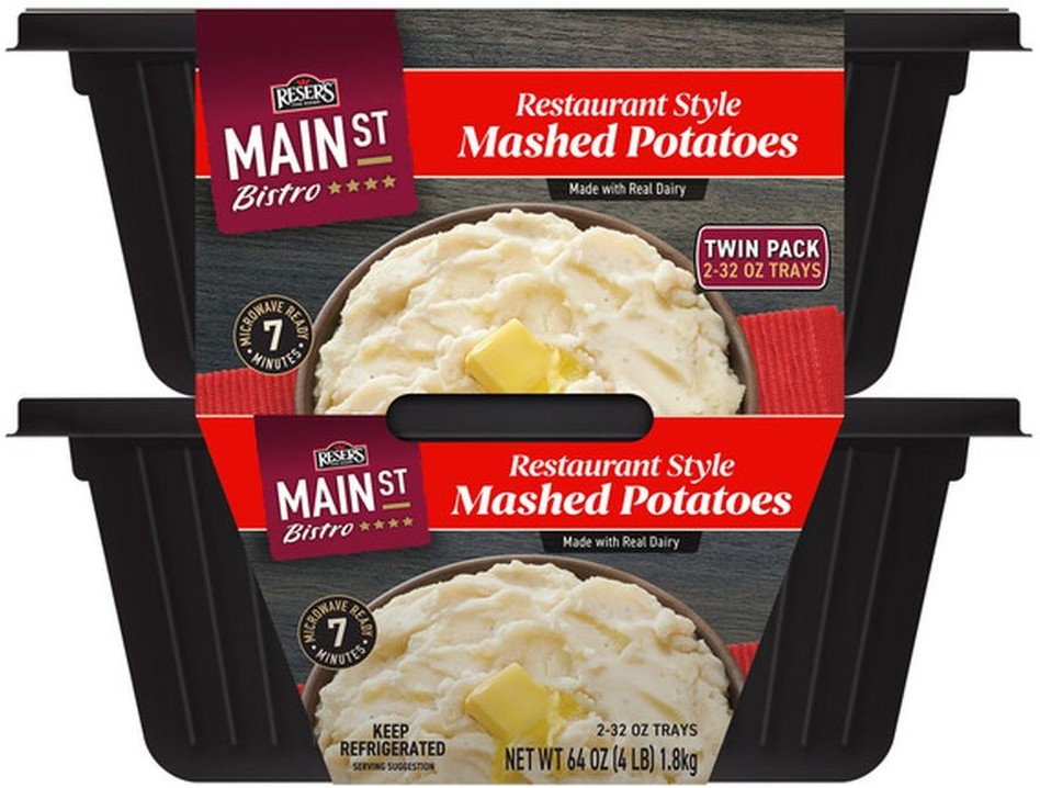 Fine Foods Main St. Bistro All Natural Mashed Potatoes, 32 oz, 2-count