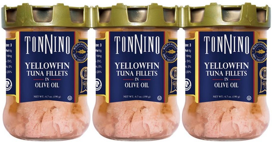 Yellowfin Tuna Fillets in Olive Oil, 6.7 oz, 3-count