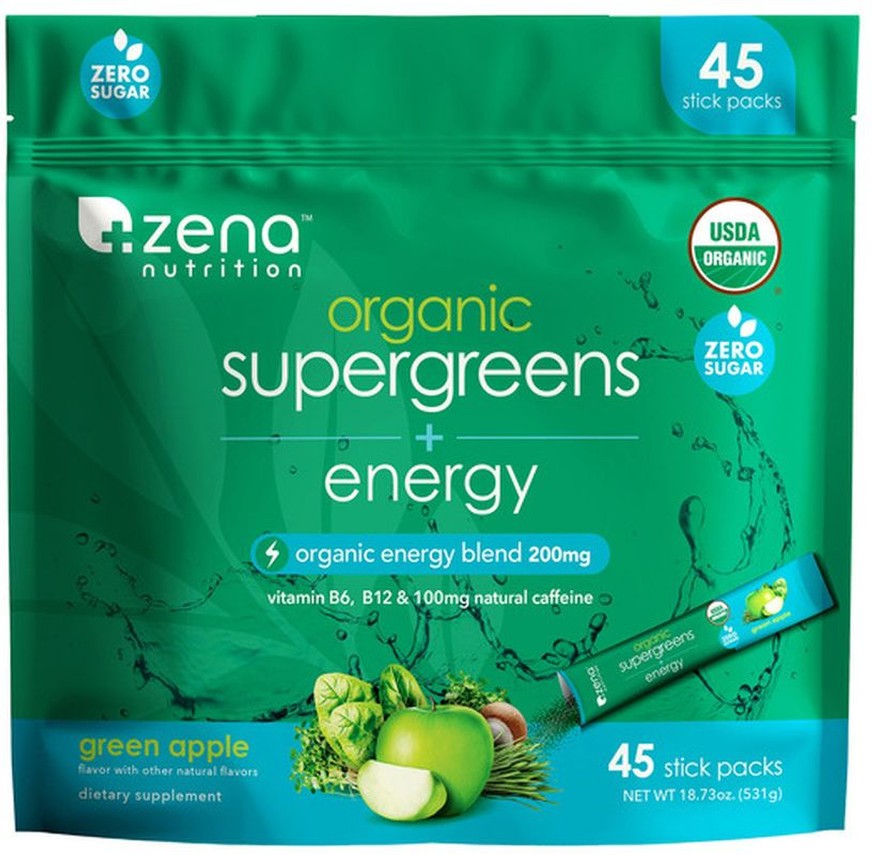 Supergreens Plus Energy, 45 Stick Packs