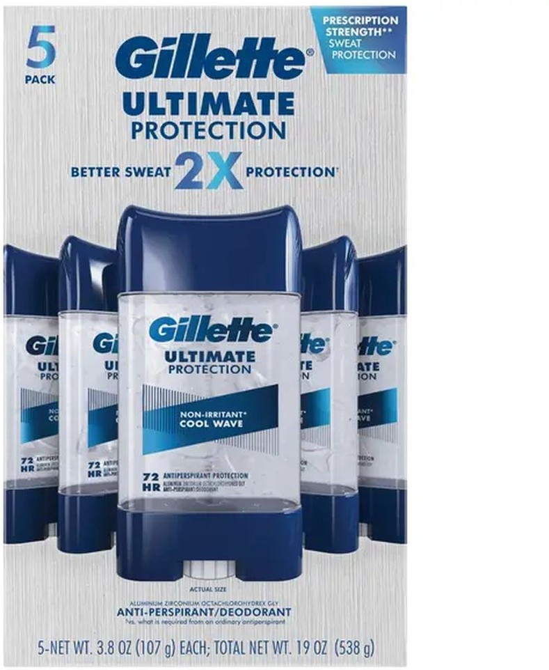 Ultimate Protection 6-in-1 Antiperspirant, 3.8 oz, 5-pack