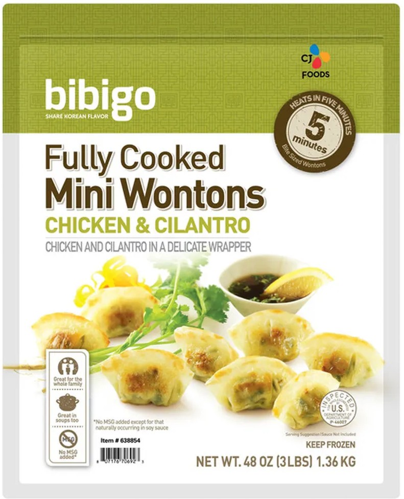 Chicken & Cilantro Mini Wontons, 3 lbs