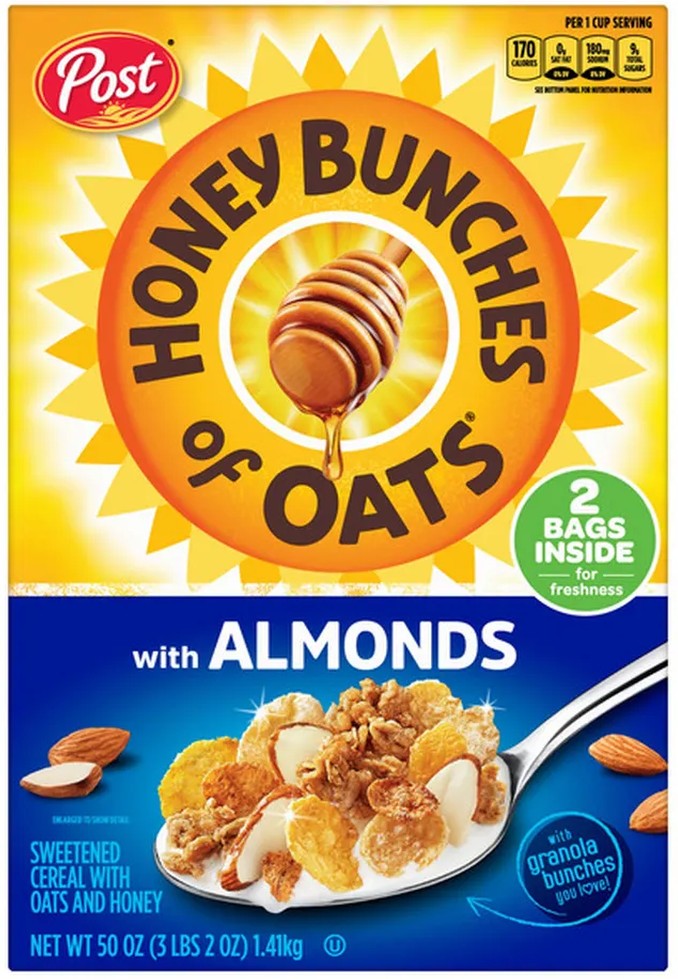 Honey Bunches of Oats with Almonds Cereal, 50 oz