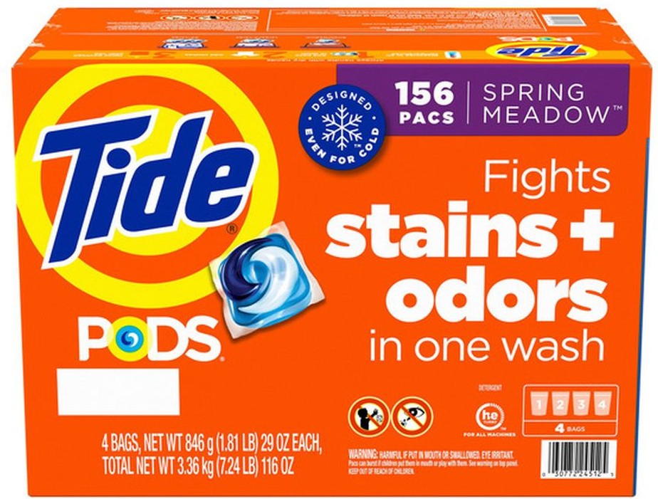 Pods HE Laundry Detergent Pods, Spring Meadow, 156-count