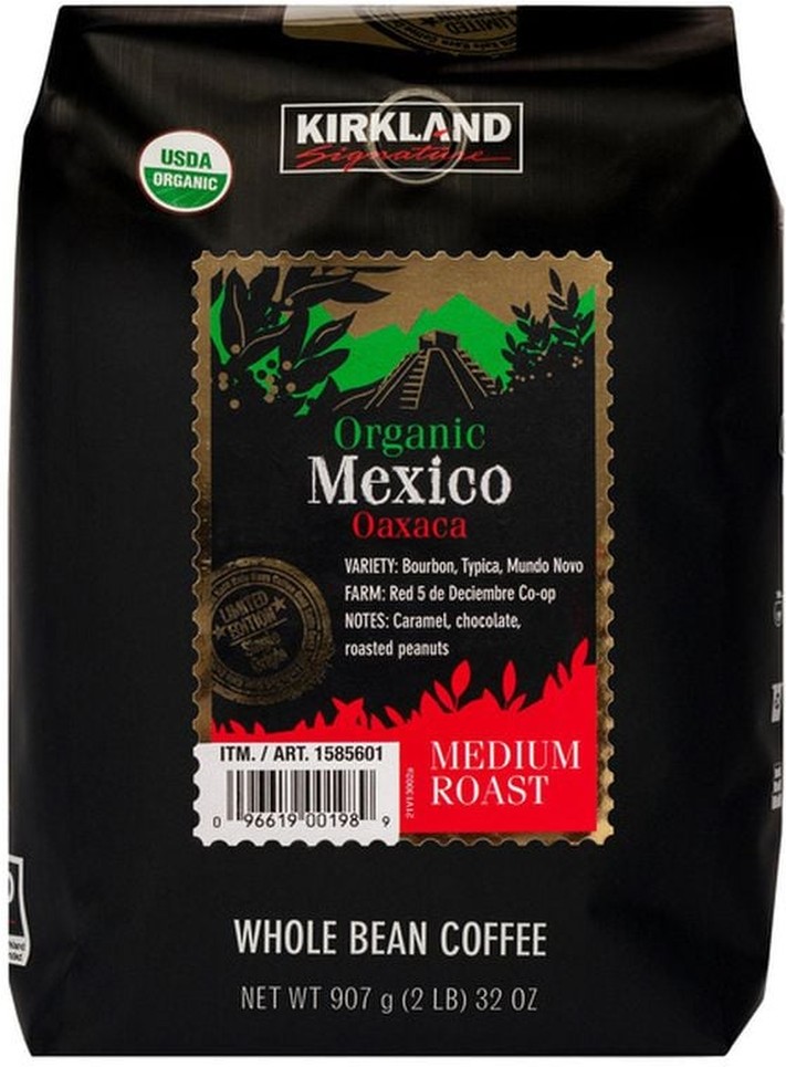 Organic Mexico Oaxaca Medium Roast Whole Bean Coffee, 2 lbs