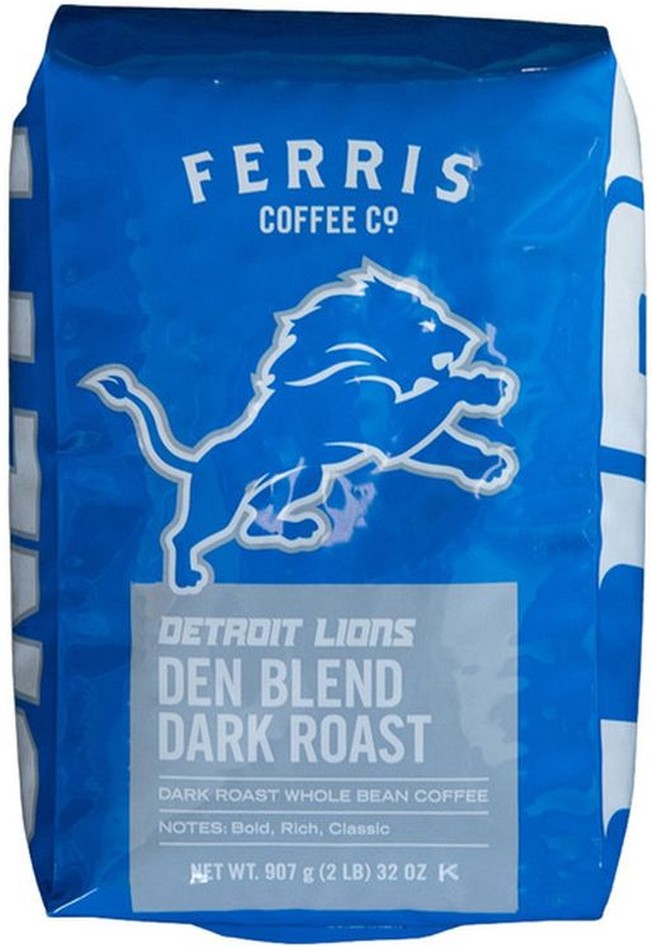 Coffee Co. Detroit Lions Whole Bean Dark Roast, 32 oz