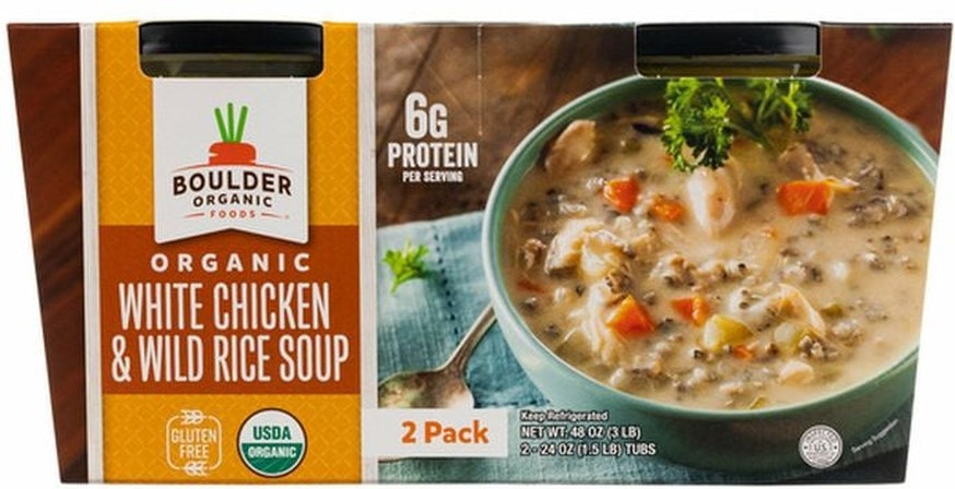 Boulder Organic Chicken Wild Rice Soup, 24 oz, 2-count