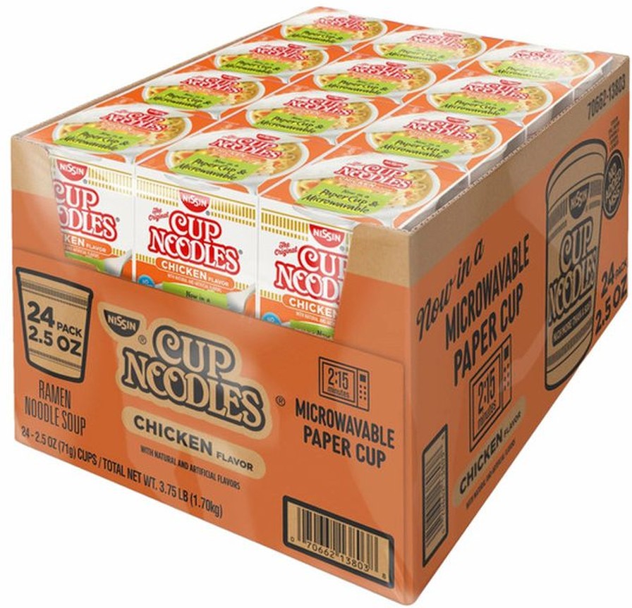 Nissin, Cup Noodles, Chicken, 24-Count