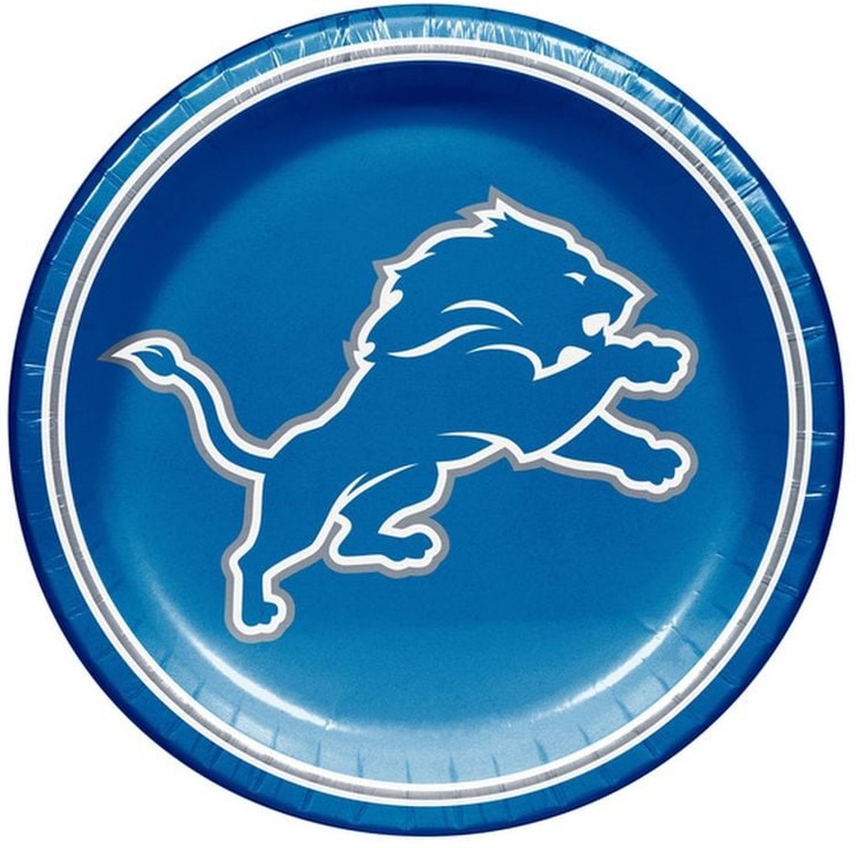 10" Plate, Detroit Lions, 100-count