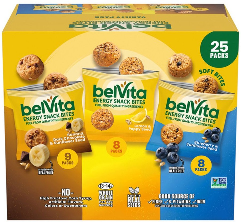 Energy Snack Bites Variety Pack, 25-count