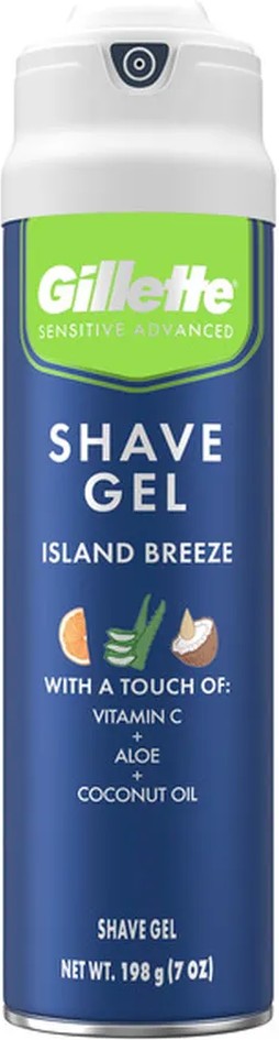 Island Breeze Shave Gel, 7 oz, 3-count