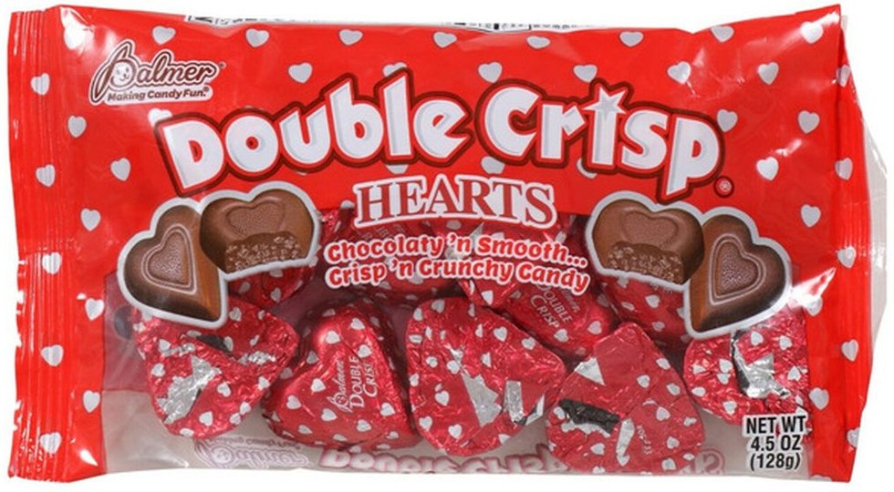 Double Crisp Hearts Candy