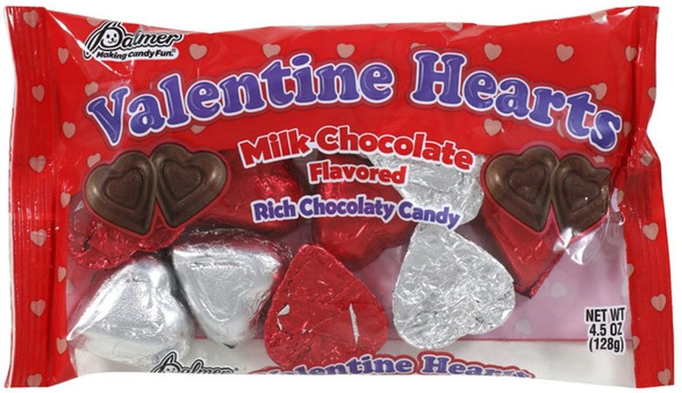 Valentine's Milk Chocolate Hearts