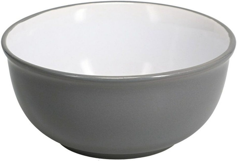 Cutlery Stoneware Bowls - Gray & White - 6 inch