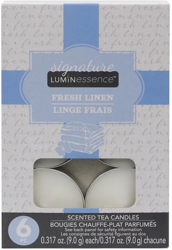 Fresh Linen Scented Tealight Candles