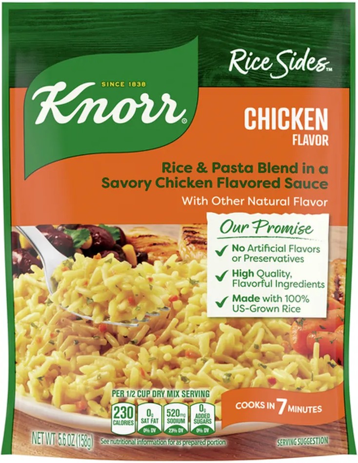 Rice Sides Chicken Long Grain Rice And Vermicelli Pasta Blend