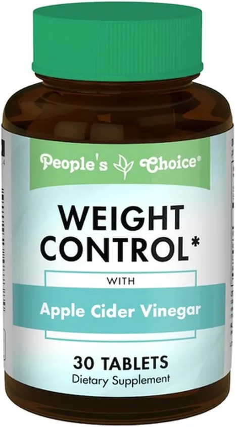 Weight Control With Apple Cider Vinegar Dietary Supplement Tablets