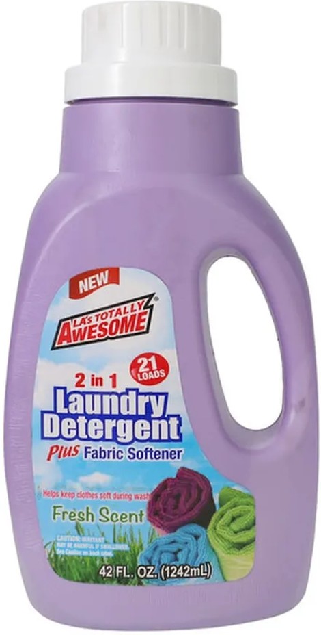 2 In 1 Laundry Detergent Plus Fabric Softener, Fresh Scent
