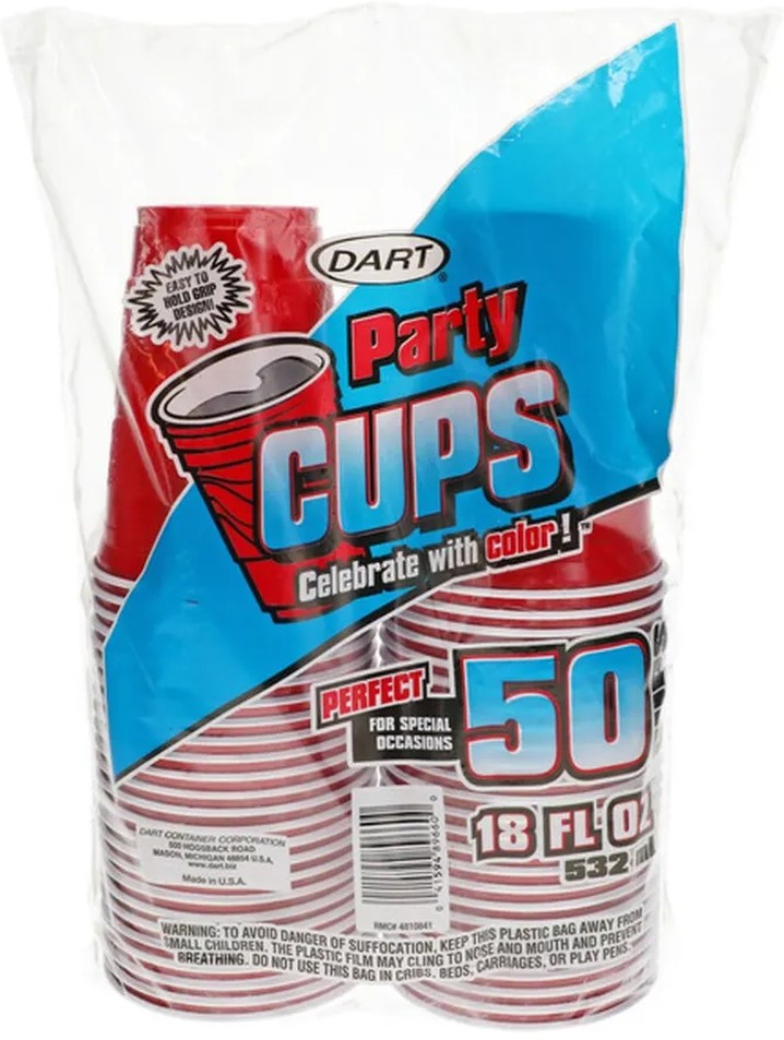 18oz Cheery Red Party Cups