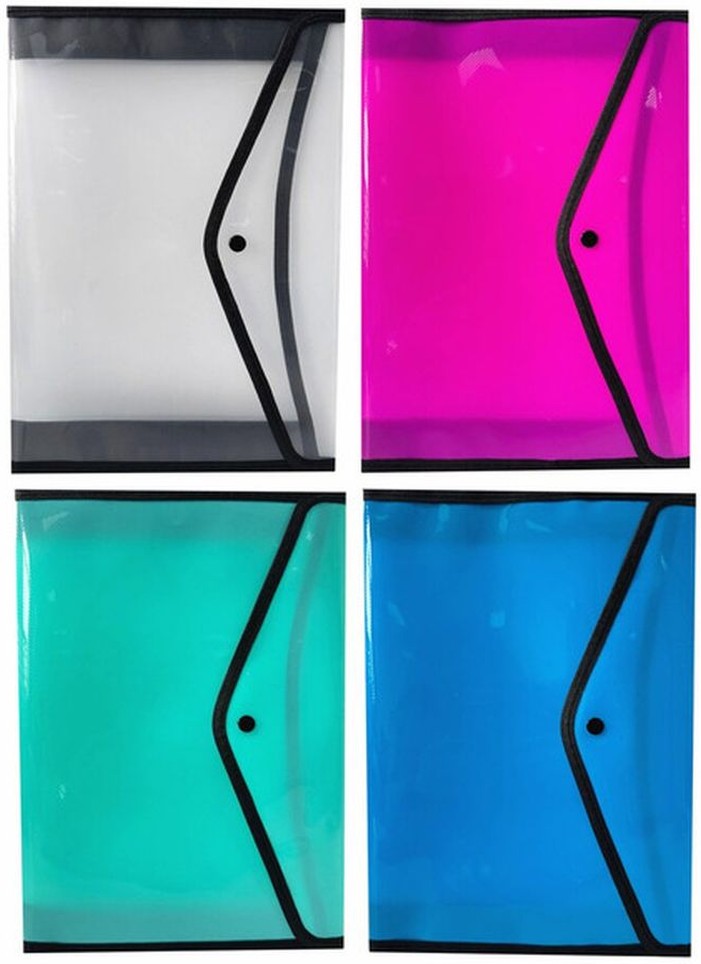 Plastic & Nylon File Folders With Snap Closures