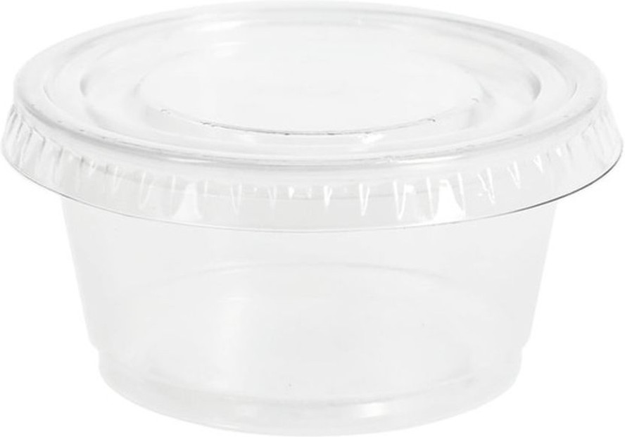 Clear Plastic Condiment Cups With Lids