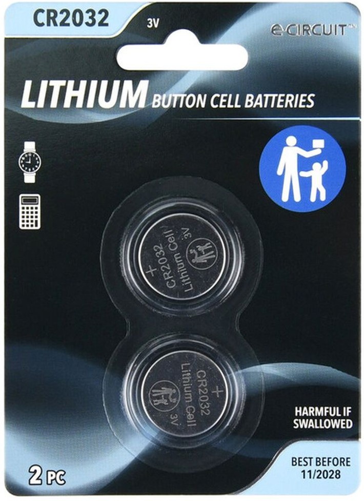 CR2032 Lithium Button Battery Cell