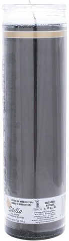 8" Plain Black Candle