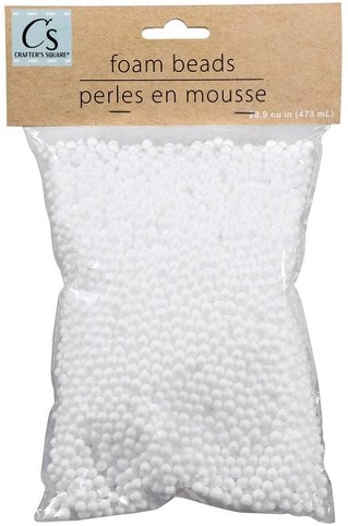 White Polystyrene Foam Beads