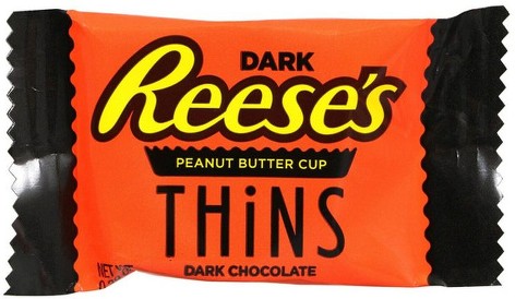 Dark Chocolate Peanut Butter Cups Thins