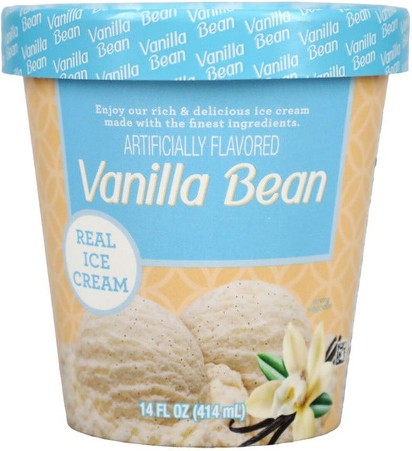 Vanilla Bean Flavored Real Ice Cream