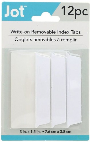 Removable Index Tabs