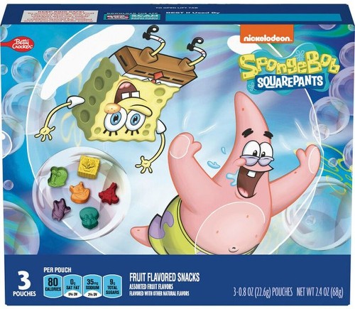 Squarepants Assorted Fruit Flavored Snacks