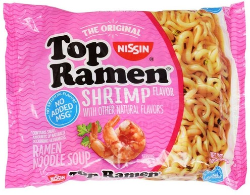 Top Ramen Noodles Soup, Shrimp Flavor,
