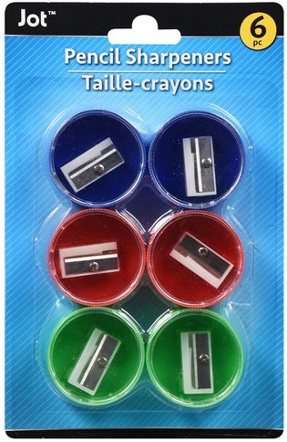 Round Pencil Sharpener With Lids