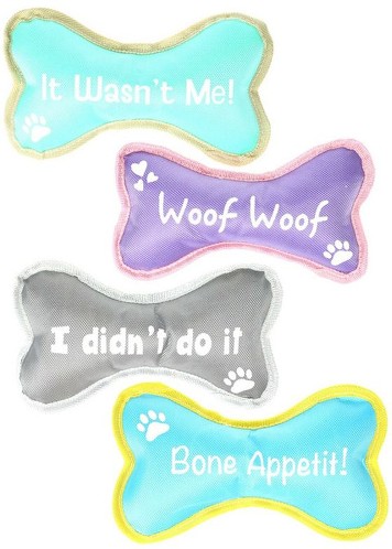 Bone-Shaped Dog Toy With Sentiments
