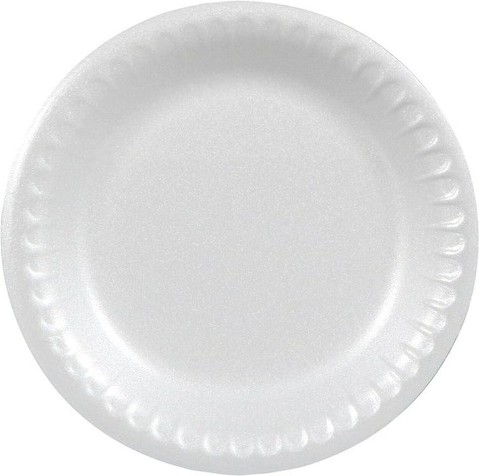 White Foam Plates