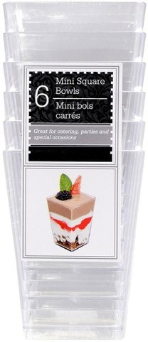Mini Square Tall Bowls